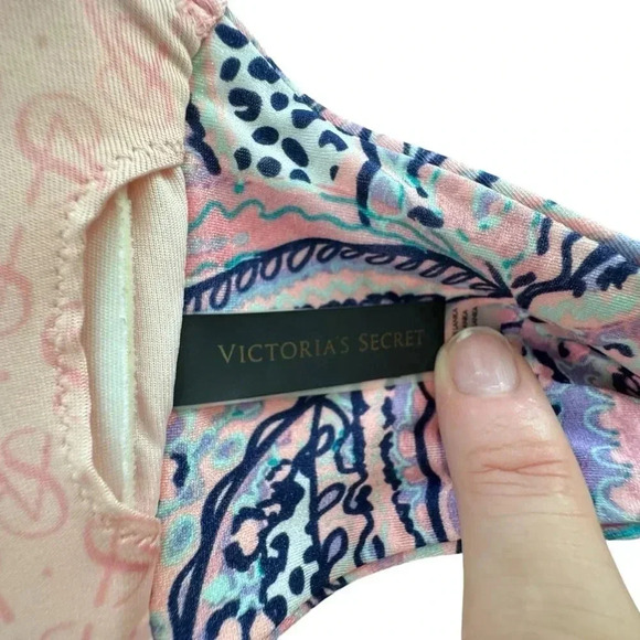 Victoria Secret Swimwear Pink Purple Bombshell Removable Straps, Swim Bikini Top - Picture 5 of 9
